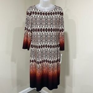 NWT London Times Ombre Dress.  Size 14 XL extra large